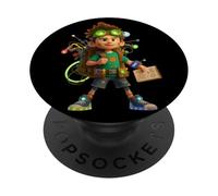 Danny Hoopenbiller il giovane inventore in stile fantascientifico PopSockets PopGrip Adesivo