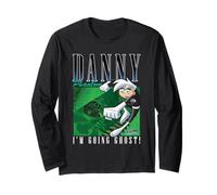 Danny Phantom Going Ghost 90's Throwback Design Cartoon Maglia a Manica