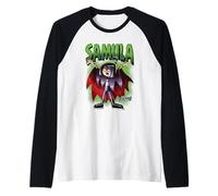 Danny Phantom Samula Vampire Cape Pose Cartoon Maglia con Maniche Raglan