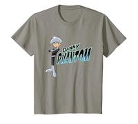 Danny Phantom with Logo Maglietta, Bambini, Ardesia, 2 Anni