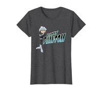 Danny Phantom with Logo Maglietta, Donna, Grigio Scuro, 3XL