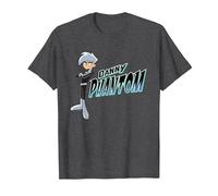 Danny Phantom with Logo Maglietta, Uomo, Grigio Scuro, 3XL