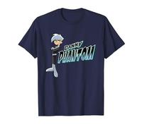 Danny Phantom with Logo Maglietta, Uomo, Navy, 4XL