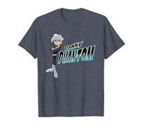Danny Phantom with Logo Maglietta, Uomo, Pervinca, 5XL