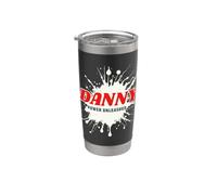 Danny Power Unleashed Red Name Design Bicchiere termico in acciaio inox doppia parete