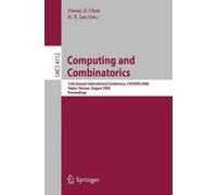 Danny Z. Chen Computing and Combinatorics (Tascabile)
