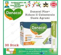 Danone Danacol Plus + 30 Stick Gusto Agrumi Riduce Il Colesterolo Integratore