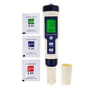 DANOPLUS 5 in 1 Digitale pH Meter con TDS/EC/Salinità/Temperatura Misurazione Impermeabile Altamente Accurato Multiparametro Tester