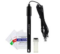 DANOPLUS Cavo elettrodo lungo 300 cm Sonda pH sostituibile (0-14 pH), connettore BNC con 3 pacchetti di polvere di calibrazione