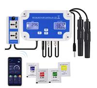 DANOPLUS Regolatore intelligente di pH e ORP con monitoraggio e dosaggio in acqua tramite app remota, misuratore di pH/ORP/Temperatura 3 in 1 con sonde sostituibili per idroponica, acquari e piscina