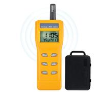 DANOPLUS Rilevatore di CO2 portatile, 0-9999 ppm, misuratore digitale di CO2, misuratore di temperatura e umidità, rilevatore di anidride carbonica con sensore NDIR, allarme cicalino e funzione di