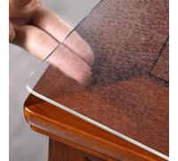 Danosly Tovaglia protettiva trasparente resistente, in PVC | Tappetino da scrivania in vinile satinato impermeabile e antiscivolo per ufficio, ristorante, feste(Frosted 3mm,12x24in)