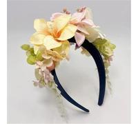 DANRENPANG Cerchietto per capelli alla moda da donna, per matrimonio, con fiori, stile bohémien, accessori per capelli, ghirlanda da spiaggia (4#, 14 cm)