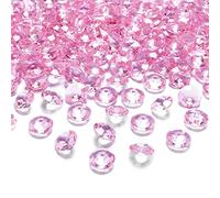 DANS 4000 Pezzi Pietre Gemme Decorative in Acrilico Rosa,Coriandoli Matrimonio Strass Cristallo Acrilico Strass Diamante per Vaso Tavolo Matrimonio Natale Decorazione(3 mm, 6 mm, 10 mm)