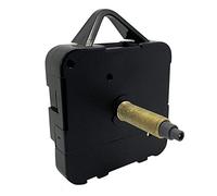 Dans Clock Shop, meccanismo di ricambio per orologio da parete, al quarzo, silenzioso, varie misure, plastica, Black, Supersize - Gold Thread 24mm - Total 30mm