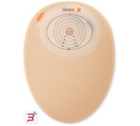 DANSAC NOVALIFE TRE 1 SACCA CHIUSA OPACA PIANA MAXI PER COLOSTOMIA CON FINESTRA RITAGLIABILE 15-55X70 MM 620 ML 30 PEZZI