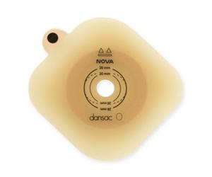 Dansac PLACCA PER COLO/ILEO E UROSTOMIA AUTOPORTANTE FLANGIA SEMOVENTE A SPESSORE RIDOTTO NOVA 2 RITAGLIABILE 55MM 5 PEZZI