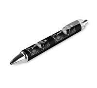 Danse Macabre - Penna a sfera stampata per adulti, 0,5 mm, inchiostro nero, ad asciugatura rapida, scrittura liscia, 1 pezzo come da foto 1