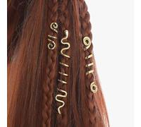 Danshinbow 3 Pz Vintage Spirale Loc Serpente Capelli Treccia Metallo Clip Capelli Cuffie Serpente Celtico Irlandese Accessori Gioielli Festival di Musica (Oro)
