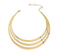 Danshinbow Multilayer Oro Metallo Aperto Lega Collare Circolare Choker Gioielli Collana per le Donne