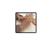 Danshinbow Single Punk Scorpion Braccialetto Scorpione Finger Ring Braccialetto Boho Slave Harness Hand Chain Gioielli per le donne e le ragazze (Oro)