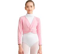 DANSHOW Top avvolgenti per danza classica per ragazze Cardigan da ballo per bambini,Maglione Danza Interno In Velluto(824-08-M)