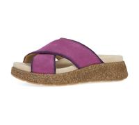 Dansko Bridget Platform Slide Sandal for Women - Memory Foam and Suede Wrapped Footbed for an Extra Plush Comfort and Support Plum 5.5-6 M US