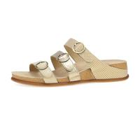 Dansko Campbell, sandali con zeppa da donna, con zeppa a basso profilo con supporto per l'arco, vestibilità regolabile per il comfort della camminata, Oro, 11.5-12