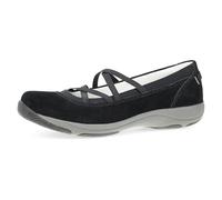 Dansko Harper Mary Jane - Sneaker da donna slip-on con cinghie elastiche, plantare rimovibile, supporto per l'arco plantare, comode ed eleganti, da viaggio, nero, 7.5-8