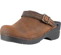 Dansko Ingrid - Zoccoli da Donna in Pelle oliata, (Marrone con Finitura Anticata.), 38 EU