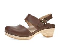 Dansko Lucia - Sandali da donna con punta chiusa, fodera in materiali riciclati e pelle per una maggiore traspirabilit , suola in gomma leggera per una lunga durata, marrone chiaro, 7.5-8