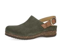 Dansko Merrin Sling-Back Mule Clog-Zoccolo da donna - Intersuola in sughero/EVA a doppia densità e suola in gomma leggera offrono una guida confortevole su una struttura brevettata pinzata, Verde