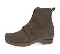 Dansko Sigourney - Zoccoli classici da donna, con lacci, con fondo basculante anti-fatica, favorisce il movimento del piede in avanti, Fungo, 11.5-12