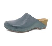 Dansko Talulah - Zoccolo da donna, con imbottitura in PU, per supporto per tutto il giorno e lunga durata, tomaia in pelle brunita per uno stile unico, Denim, 36.5/37 EU