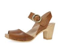 Dansko Tamra Peep Toe Sandal for Women - Quality Leathers and a Heel for a Classy, All-Day Look - Cushioned Footbed for All-Day Comfort Tan 8.5-9 M US