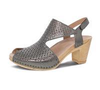 Dansko Teagan, elegante sandalo aperto da donna, in pelle di qualit con dettagli tagliati al laser e tacco per un look elegante per tutto il giorno, plantare imbottito e sagomato per un comfort tutto