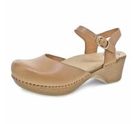 Dansko Women's Sam Flat Sandal, Sand Dollar Full Grain, 37 EU/6.5-7 M US