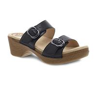 Dansko Women's Sophie Sandal, Black Full Grain, 40 EU/9.5-10 M US