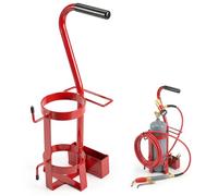 Dansydaisy Supporto per serbatoio gas con manico, in metallo, 51 x 14 cm, supporto per cilindri di saldatura, costituzione resistente e conversione staffa di trasporto del supporto per gas
