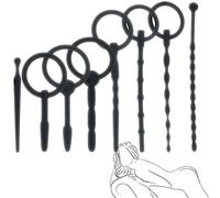 DanTanes Massaggiatore Uretrale in Silicone Nero per Uomo