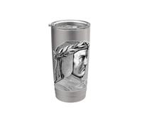 Dante Alighieri Ritratto Gustave Dore Divina Commedia Bicchiere termico in acciaio inox doppia parete