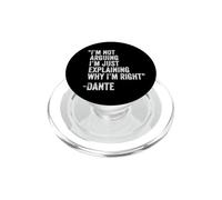 Dante Citazione Divertente Compleanno Personalizzato Nome Idea Ingegnere PopSockets PopGrip per MagSafe