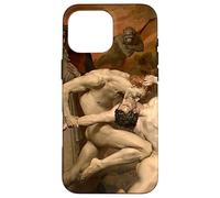 Dante e Virgilio all'inferno Pittura di William Bouguereau 1850 Custodia per iPhone 16 Pro Max