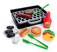 Dantoy 4600 Set BBQ Hamburger E Hotdog Giocattolo Griglia Cibo Gioco Cucina