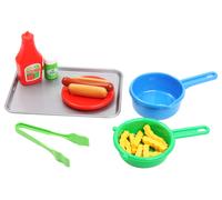 Dantoy 9343 Hotdog Set Su Vassoio Giocattolo Spiel-Essen Cucina per Bambini da