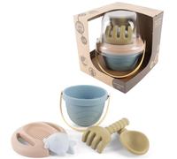 Dantoy Bio Sandkasten-Set Secchio Colina Pala Rastrello Giocattolo Pacco Regalo