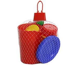 Dantoy Coffee Set in Net, Role Play Tea Party with 17 Pieces Pretend Play Toys for Kids - Multi-Colour