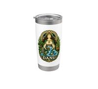 Danu Celtic Madre Dea River Mitologia Arte Bicchiere termico in acciaio inox doppia parete