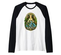 Danu Celtic Madre Dea River Mitologia Arte Maglia con Maniche Raglan