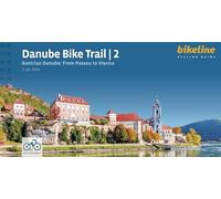 Danube Bike Trail 2: Part 2: Austrian Danube - From Passau to Vienna, 1:50.000, 330 km